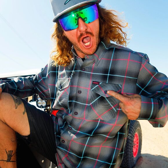 DIXXON x SHREDDY 2024 Collab V7 Limited Edition Flannel Shirt -Men's M - Picture 7 of 11